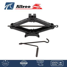 Allroo Alu2353123 2 Ton Scissor Jack Car Van Tire Lift Chrome Crank Handle Emergency Wrench Tool