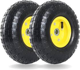 Ar-pro 4.10/3.50-4 Ar-pro 2 Pack Tire And Pneumatic Upgraded Yellow
