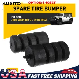 Btdp-jl-28-23 Auxito Tailgate Spare Tire Bumper Stop Gasket Black For Jeep Wrangler Jl 18-2023 2-20x
