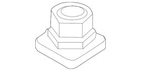 41-00-9-880-323 Bmw Genuine Apron/rail Assembly Pin