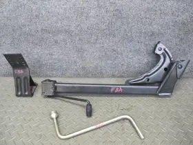 71121180221 Bmw 89-95 E34 5-series Spare Tire Lift Jack Wrench Wheel Chock Tool Set Oem