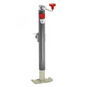 Mlx-drt178151-cl360a50 Draw-tite Trailer Jack Round Swivel Top Wind 15 Inch Travel Weld-on Grey