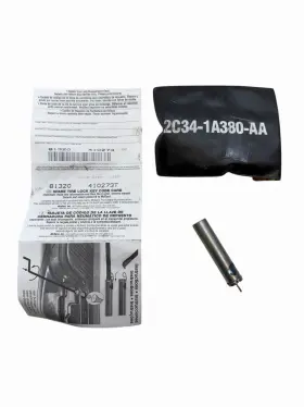 2c34-1a380-aa Ford 81320 410273t F250 F350 Spare Tire Lock Key And Code Card Oe