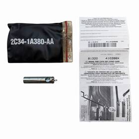 Ford 2c34-1a380-aa 81320 410288x F250 F350 Spare Tire Lock Key And Code Card Oe