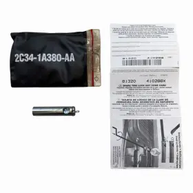 2c34-1a380-aa Ford 81320 410288x F250 F350 Spare Tire Lock Key And Code Card Oe