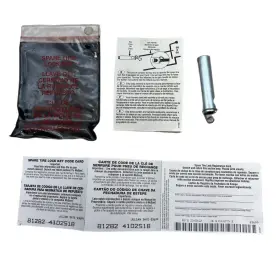 410251b Ford 81282 F250 F350 Spare Tire Lock Key And Code Card Oe