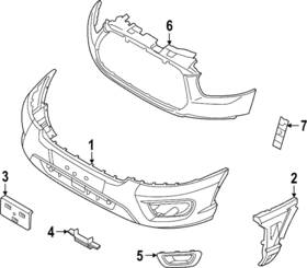 Ford Sk4z-17e810-aa Genuine Center Cover