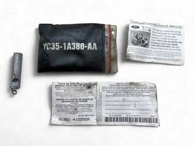 Ford Yc35-1a380-aa 81282 410250 F250 F350 Spare Tire Lock Key And Code Card Oe