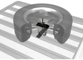 Swcl004 Front Runner Outfitters Spare Wheel Clamp - Low Profile