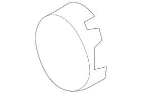 Gm 15901587 Genuine Passenger Side Front Fog Lamp Opening Cover