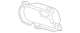 22902344 Gm Genuine Passenger Side Front Tow Hook Opening Cover