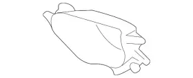 23243485 Gm Genuine Passenger Side Front Bumper Fascia Tow Eye Access Hole Cover