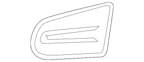 25980483 Gm Genuine Front Driver Side Fog Lamp Opening Cover