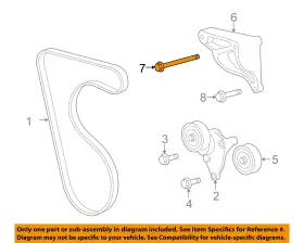 11519214 Gm Oem Belt Or Pulley-mount Bracket Upper Bolt
