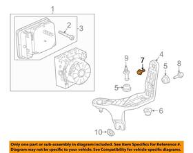 Gm Oem 11549093 18-22 Equinox Electrical Abs Components-mount Bracket Upper Bolt