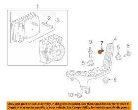 11549093 Gm Oem 18-22 Equinox Electrical Abs Components-mount Bracket Upper Bolt