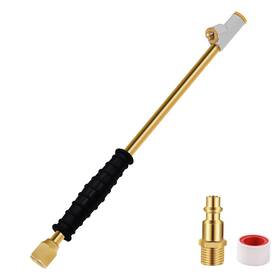 Godeson A04lr 1/4 Inch Fnpt Extended Reach Dual Head Air 11.8-inch Copper And Black