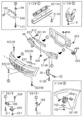 Honda 8-97169-306-0 Genuine Cover L Fog Light
