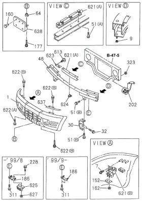 8-97169-306-0 Honda Genuine Cover L Fog Light