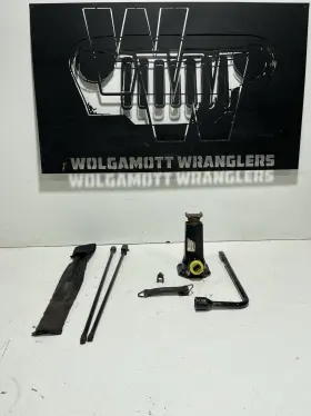 52038254 Jeep 97-06 Tj Wrangler Lug Wrench Complete Jack Set With Strap And Bag Oem Cc 14