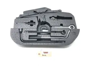 670100602 Maserati 2017-2020 Levante Spare Tire Jack Lift Tool Kit Foam Holder Set Oem
