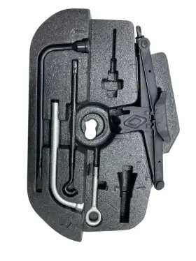 670108360 Maserati Motors 2017-2024 Levante Emergency Spare Tire Jack With Tool Kit And Foam Insert