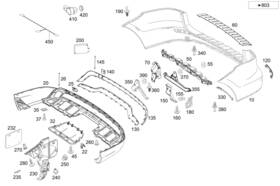 Mercedes-benz 000-885-02-74-64 Genuine Mercedes-benz Ornamental Molding