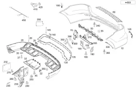 000-885-02-74-64 Mercedes-benz Genuine Ornamental Molding