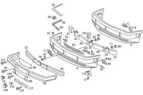 124-885-01-23 Mercedes-benz Genuine Cover