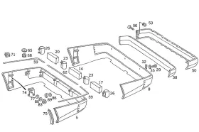 124-885-05-23 Mercedes-benz Genuine Cover