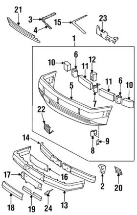 Mercedes-benz 124-885-10-23-9999 Genuine Bumper Joint Cover
