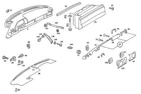 126-680-00-65 Mercedes-benz Genuine Trim Ring