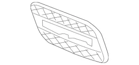 166-884-22-22 Mercedes-benz Genuine Jack Plug Cover
