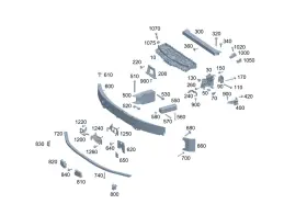 297-622-23-01 Mercedes-benz Genuine Cover Longitudinal Member 297-622-23-01 Mercedes-benz Genuine Cover Longitudinal Member