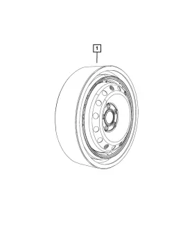 04726720ac Mopar Genuine Collapsed Tire And Wheel Assembly 04726720ac Mopar Genuine Collapsed Tire And Wheel Assembly