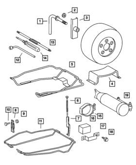 Mopar 05129666ab Genuine Jack 5129666ab