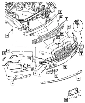 4806184aa Mopar Genuine Fog Lamp Hole Plug