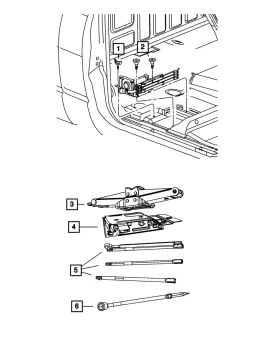 68055316aa Mopar Genuine Jack Handle - Rod