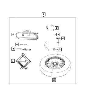 68073635ab Mopar Genuine Wheel Lug Nut - Wrench
