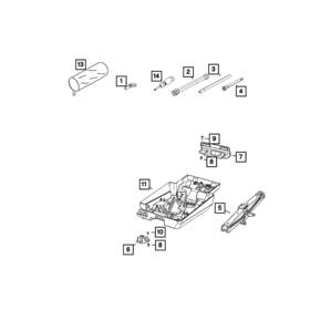 Mopar 68101964aa Spare Tire Hold-down For Ram Promaster 1500 3500 2500 2014-2018