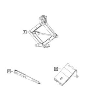Mopar 68159285ad Genuine 2015-2017 Chrysler 200 Jack Scissors