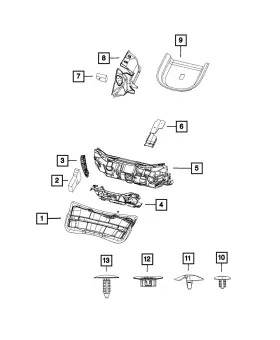 68160388aa Mopar Genuine Roadside Emergency Kit