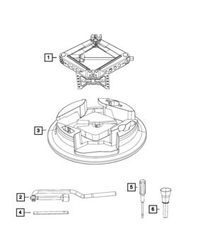 Mopar 68312896ac Genuine Scissors Jack