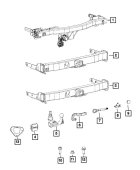 68328210aa Mopar Genuine Trailer Hitch Plug