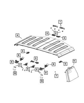 Mopar 68412261aa Genuine Anti-rattle Fastener