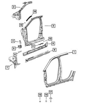 Mopar 68604827ab Genuine Jack Bracket Right