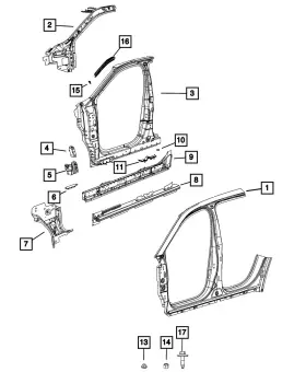 68604827ab Mopar Genuine Jack Bracket Right