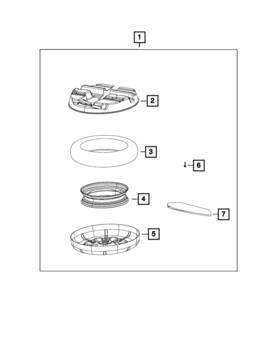 Mopar 82214036ab Genuine Spare Tire Kits