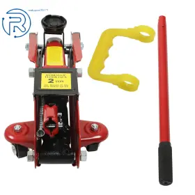 633759 Netuera Red 2 Ton/4 000 Lb Hydraulic Floor Jack Trolley Low Profile Car Quick Lifting