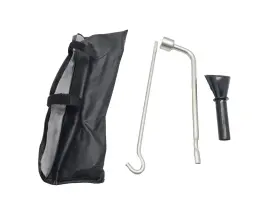 99501-6fv0a Nissan 2021-2024 Rogue Spare Tire Tool Kit With Leather Carrier Oem